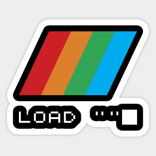 Old School Cool - ZX Spectrum Load "" Command Sticker